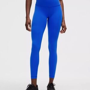 LULULEMON Wunder Train HR Tights Leggings 28”-Size 6-Cerulean Blue-NWT-Sold Out
